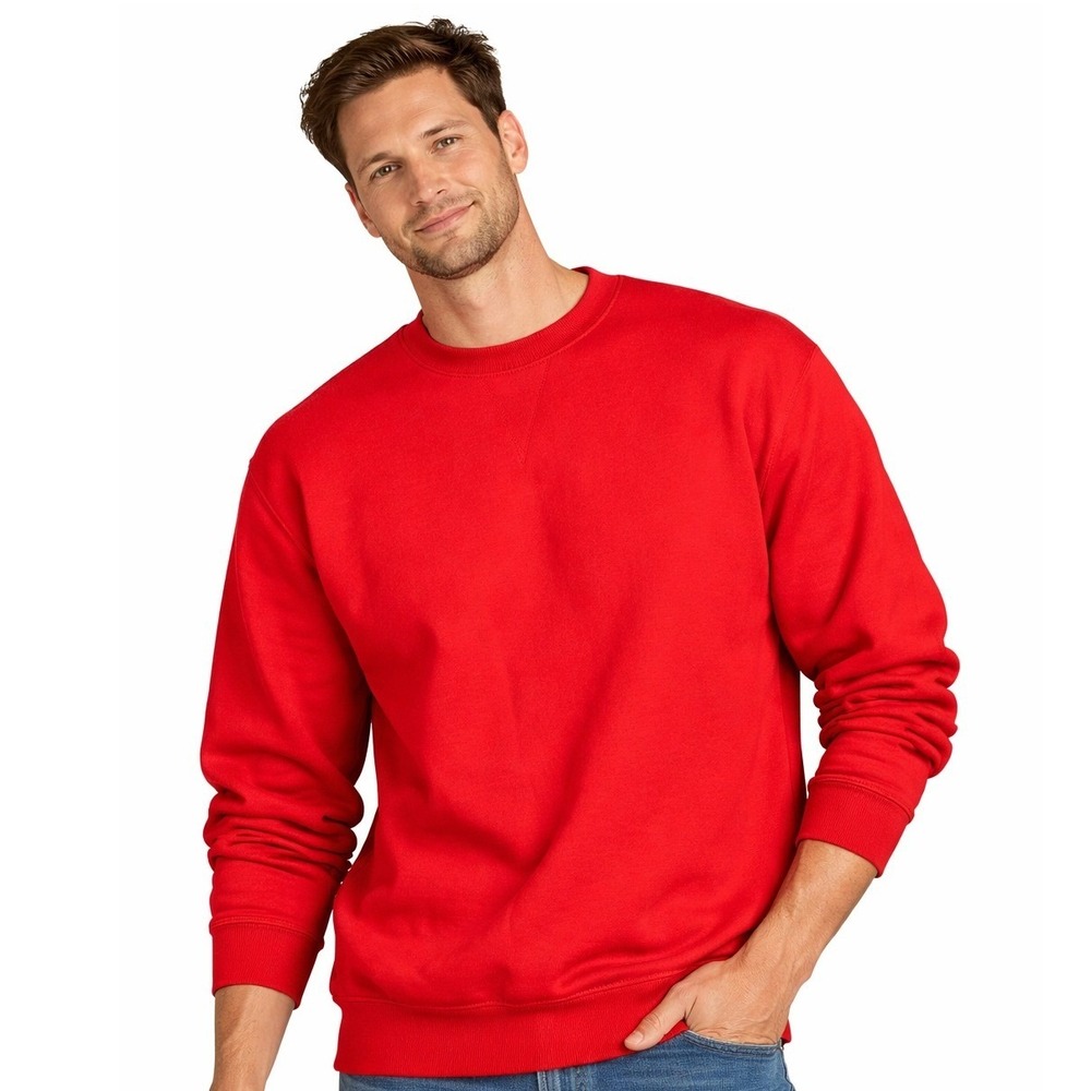 Russell Athletic Sweatshirt Mens L Red NuBlend Fleece Crewneck Pullover New